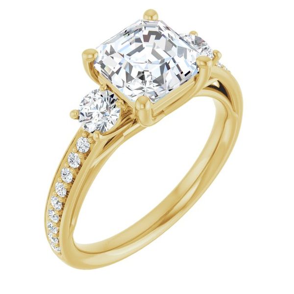 Three-Stone Engagement Ring Mark Jewellers La Crosse, WI