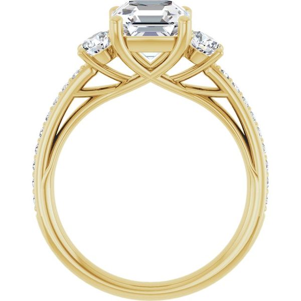 Three-Stone Engagement Ring Image 2 Mark Jewellers La Crosse, WI