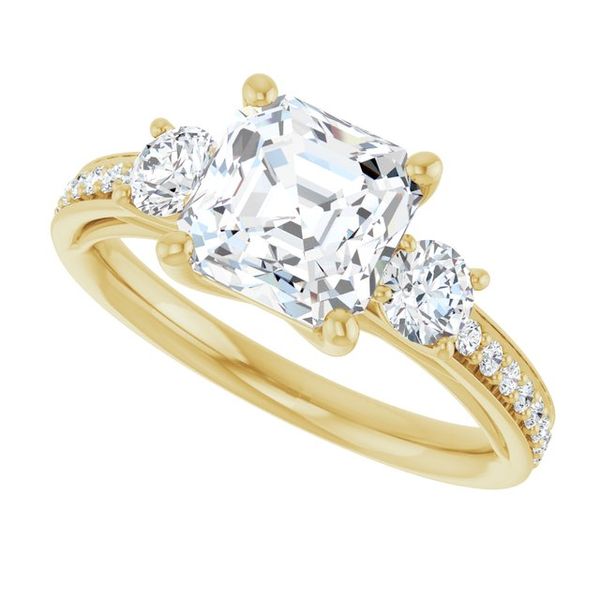 Three-Stone Engagement Ring Image 5 LeeBrant Jewelry & Watch Co Sandy Springs, GA