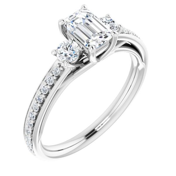 Three-Stone Engagement Ring Waddington Jewelers Bowling Green, OH