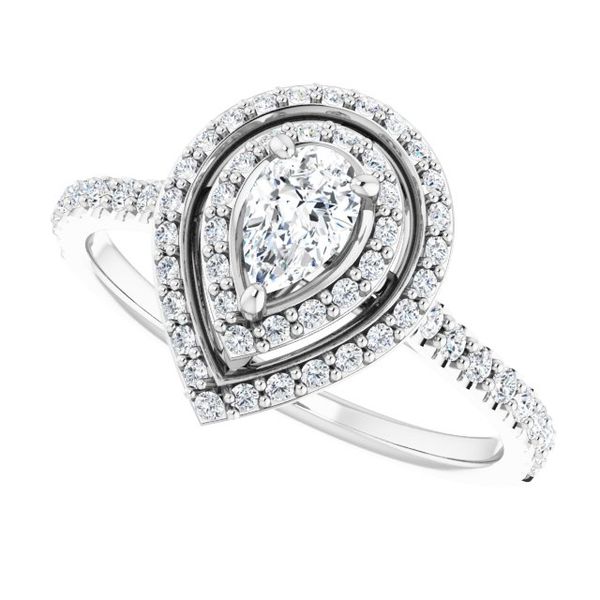 Double Halo-Style Engagement Ring Image 5 Stuart Benjamin & Co. Jewelry Designs San Diego, CA