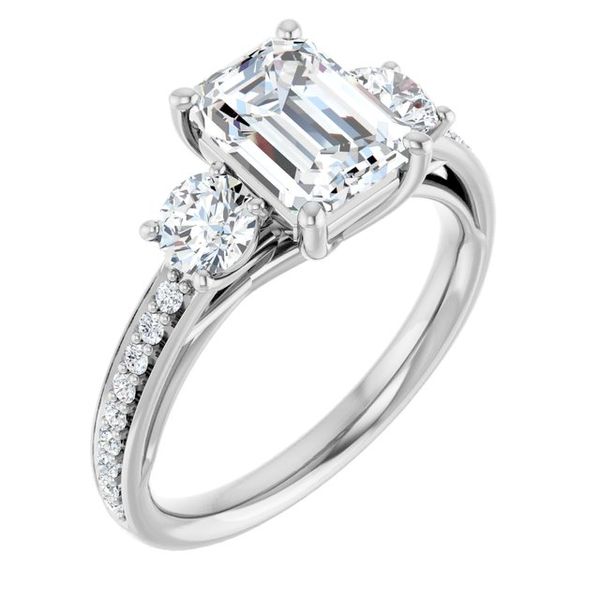 Three-Stone Engagement Ring LeeBrant Jewelry & Watch Co Sandy Springs, GA