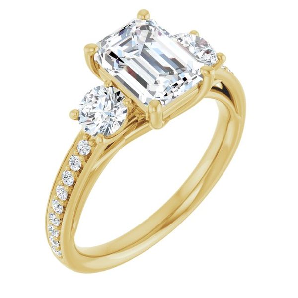 Three-Stone Engagement Ring Hingham Jewelers Hingham, MA