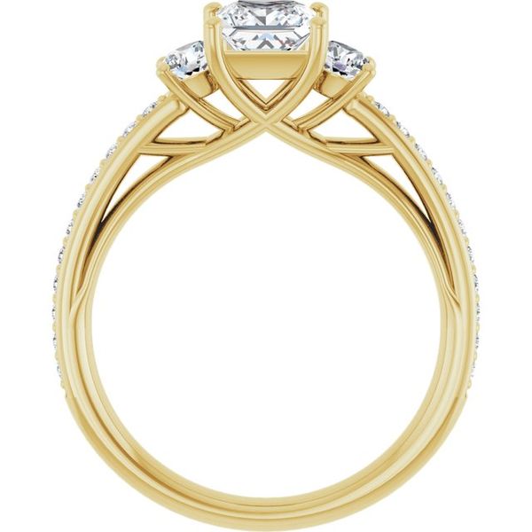 Three-Stone Engagement Ring Image 2 Minor Jewelry Inc. Nashville, TN