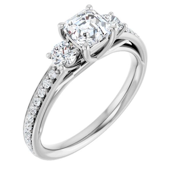 Three-Stone Engagement Ring Futer Bros Jewelers York, PA