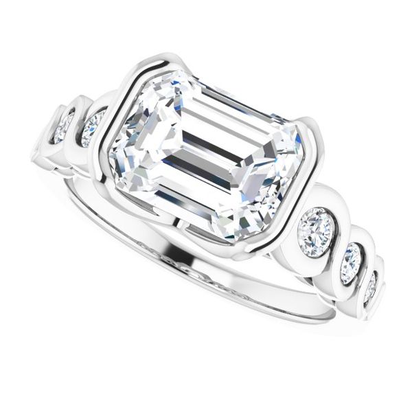Bezel-Set Engagement Ring Image 5 Futer Bros Jewelers York, PA