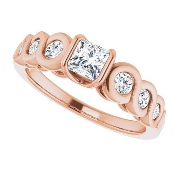 Bezel-Set Engagement Ring Image 5 Futer Bros Jewelers York, PA