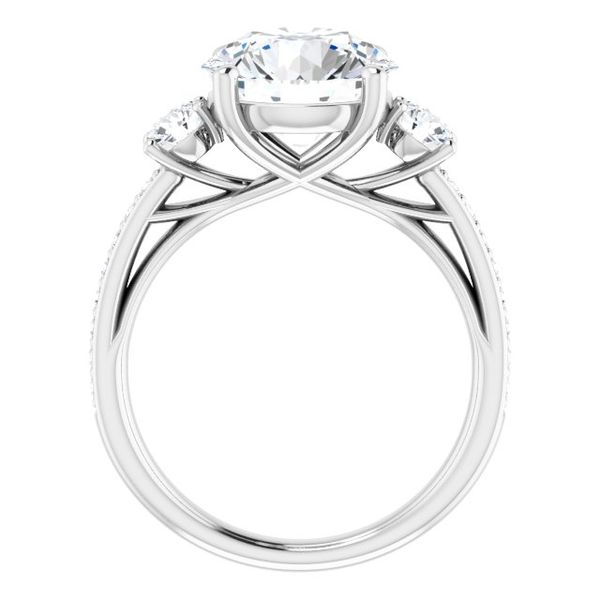 Three-Stone Engagement Ring Image 2 Futer Bros Jewelers York, PA