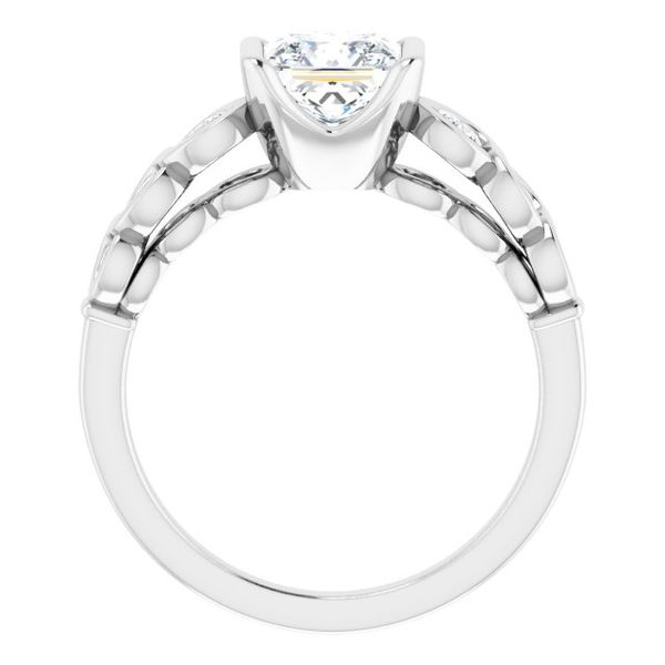Bezel-Set Engagement Ring Image 2 Robison Jewelry Co. Fernandina Beach, FL