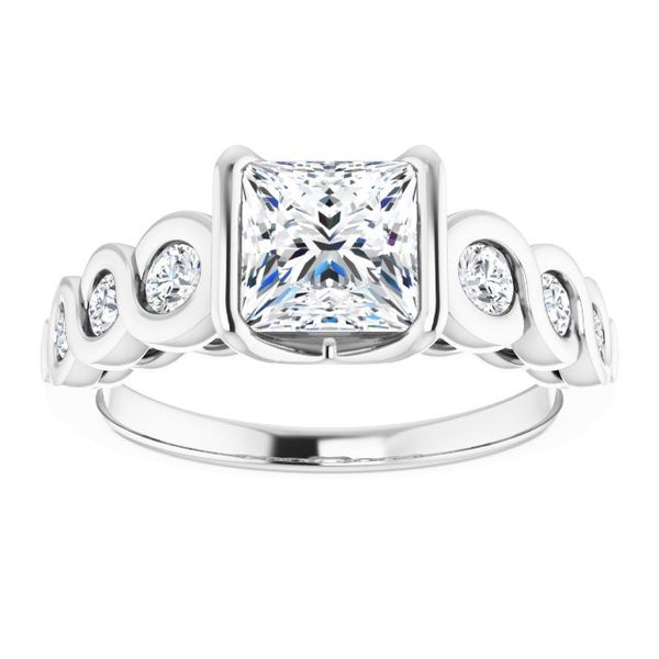 Bezel-Set Engagement Ring Image 3 Robison Jewelry Co. Fernandina Beach, FL