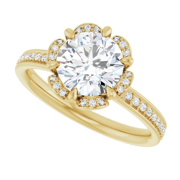 Halo-Style Engagement Ring Image 5 Futer Bros Jewelers York, PA