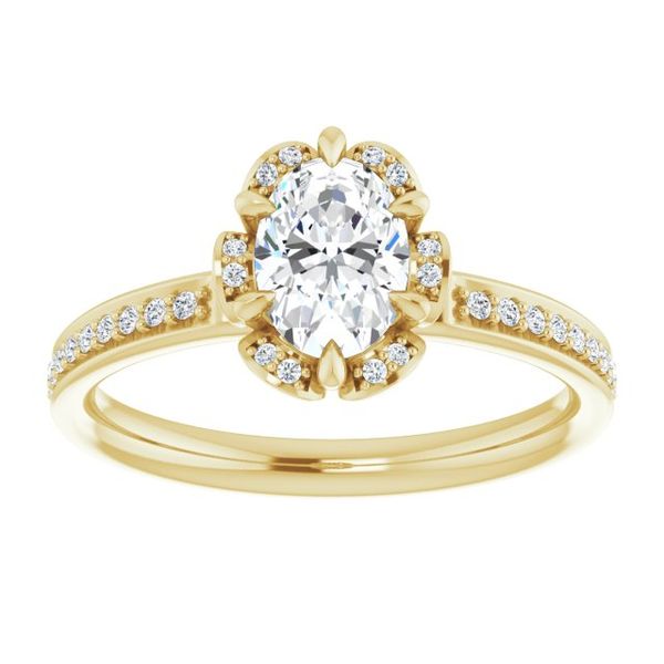 Halo-Style Engagement Ring Image 3 Michael Szwed Jewelers Longmeadow, MA