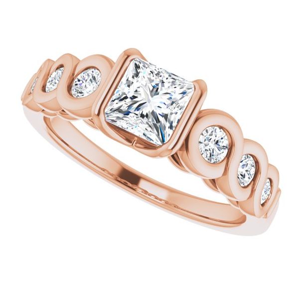 Bezel-Set Engagement Ring Image 5 Robison Jewelry Co. Fernandina Beach, FL