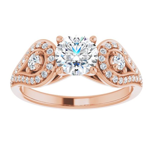 Vintage-Inspired Engagement Ring Image 3 Blue Water Jewelers Saint Augustine, FL