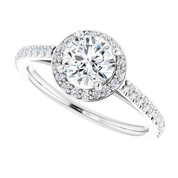 Halo-Style Engagement Ring Image 5 Mueller Jewelers Chisago City, MN