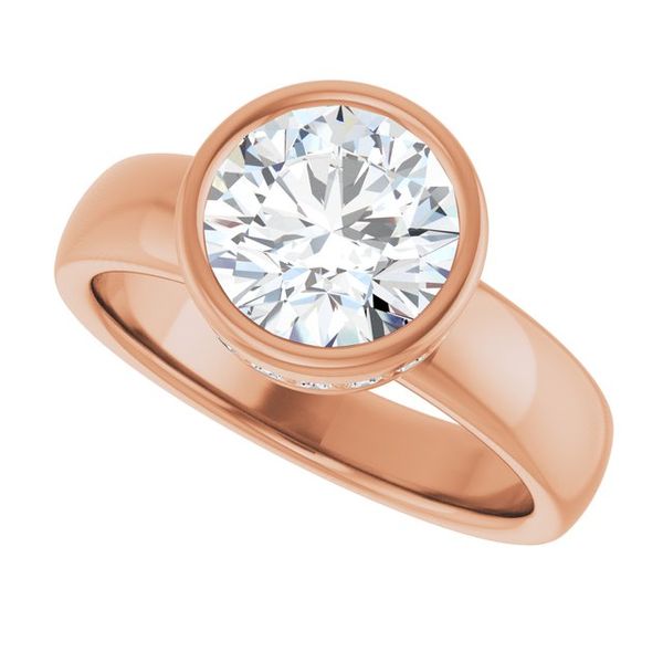 Large Bezel Setting Bezel Setting Engagement Rings