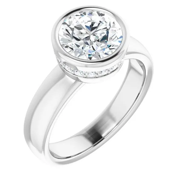 Bezel-Set Engagement Ring