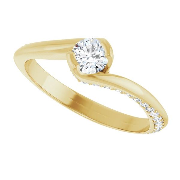 Accented Engagement Ring Image 5 Mesa Jewelers Grand Junction, CO