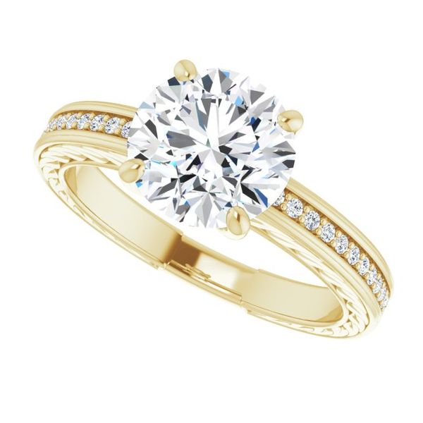 Accented Engagement Ring Image 5 Trinity Jewelers  Pittsburgh, PA