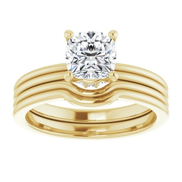 Accented Engagement Ring Image 3 Goldstein's Jewelers Mobile, AL