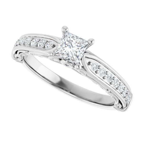 Accented Engagement Ring Image 5 Jambs Jewelry Raymond, NH