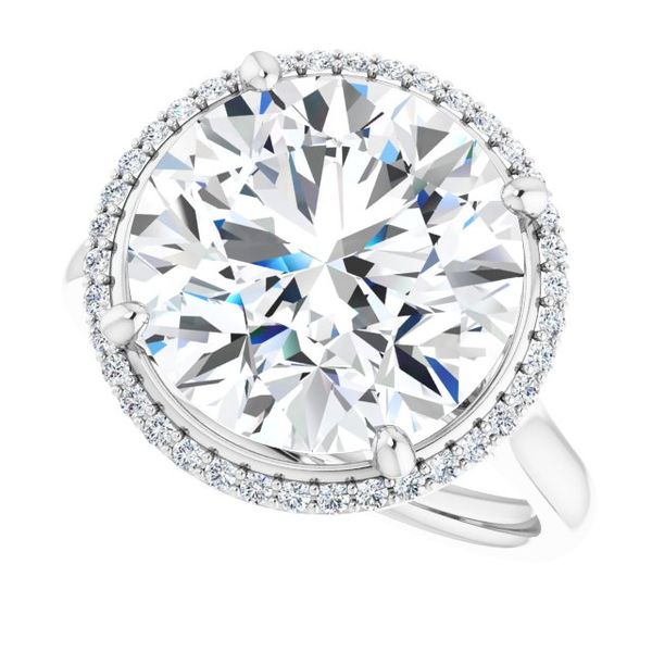 Halo-Style Engagement Ring Image 5 The Hills Jewelry LLC Worthington, OH