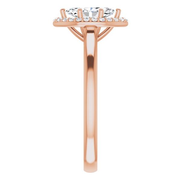 Halo-Style Engagement Ring Image 4 Michael Szwed Jewelers Longmeadow, MA