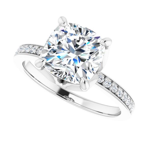 Accented Engagement Ring Image 5 L.I. Goldmine Smithtown, NY