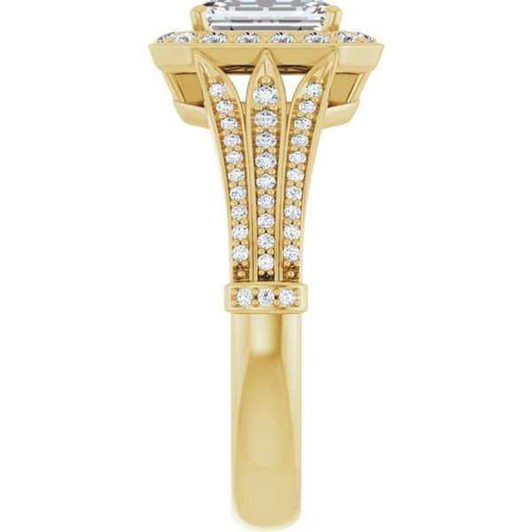 Halo-Style Engagement Ring Image 4 Jambs Jewelry Raymond, NH