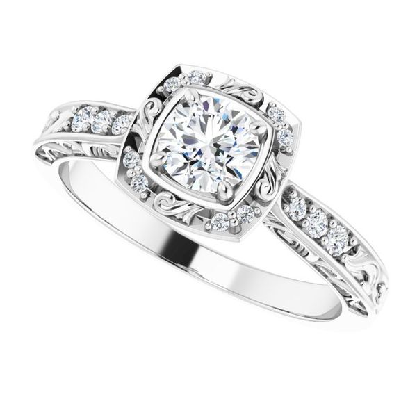 Sculptural-Inspired Engagement Ring Image 5 MurDuff's, Inc. Florence, MA
