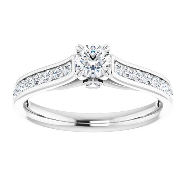 Cathedral Engagement Ring Image 3 Jambs Jewelry Raymond, NH