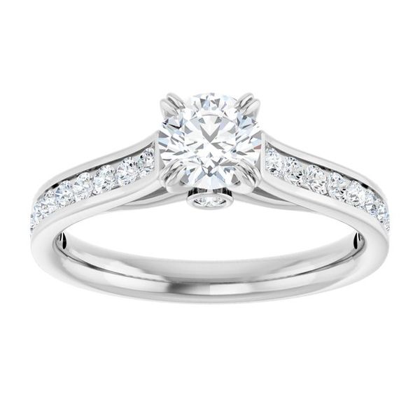 Cathedral Engagement Ring Image 3 MurDuff's, Inc. Florence, MA