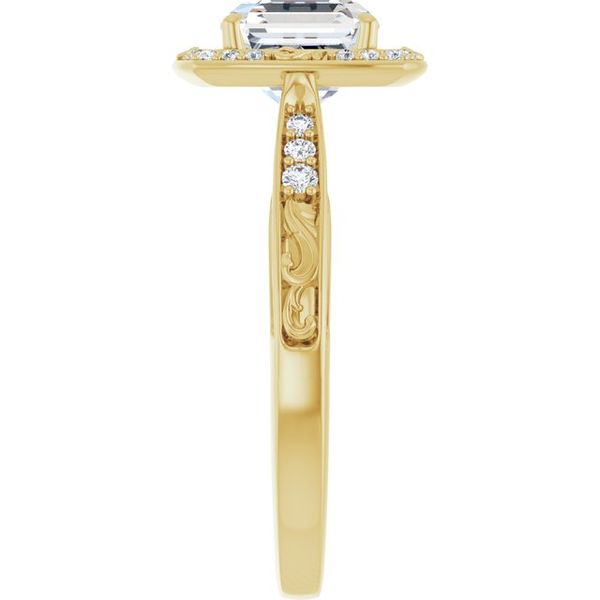 Sculptural-Inspired Engagement Ring Image 4 MurDuff's, Inc. Florence, MA