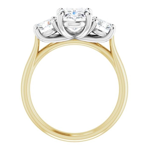 Three-Stone Engagement Ring Image 2 Robison Jewelry Co. Fernandina Beach, FL