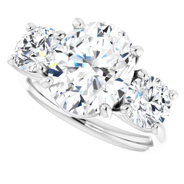 Three-Stone Engagement Ring Image 5 Trinity Jewelers  Pittsburgh, PA