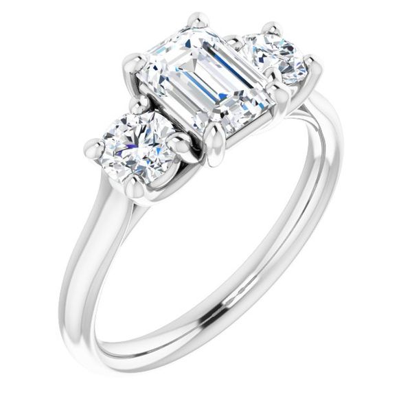Three-Stone Engagement Ring Maharaja's Fine Jewelry & Gift Panama City, FL