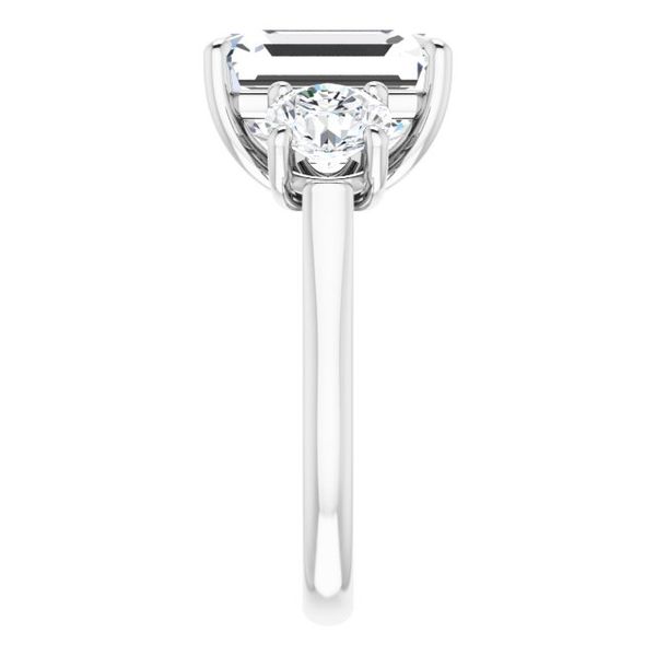 Three-Stone Engagement Ring Image 4 Maharaja's Fine Jewelry & Gift Panama City, FL