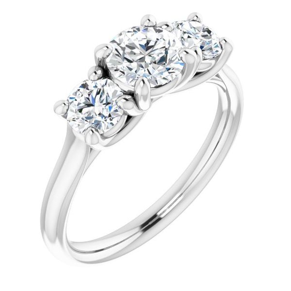 Three-Stone Engagement Ring Maharaja's Fine Jewelry & Gift Panama City, FL
