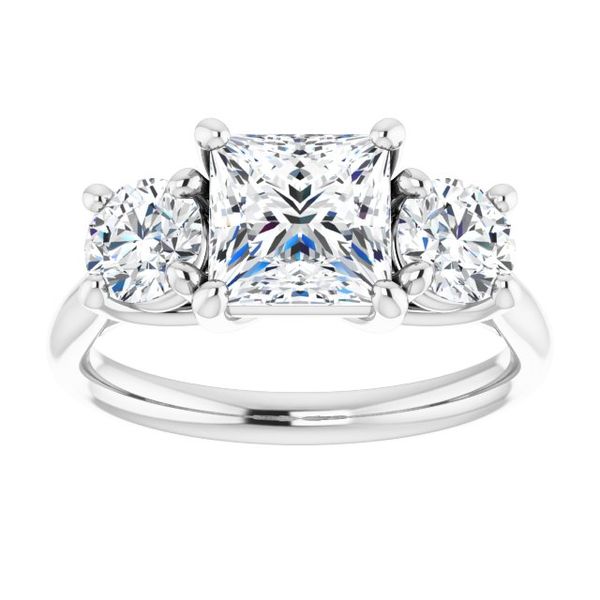Three-Stone Engagement Ring Image 3 Paul James Jewelers Angels Camp, CA