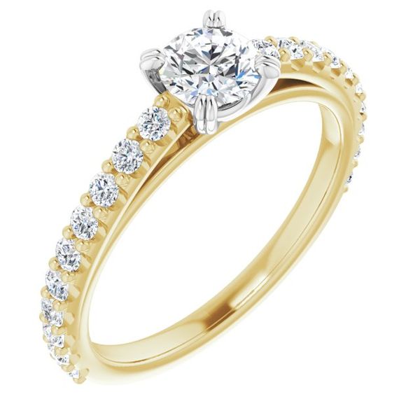 Accented Engagement Ring Paul James Jewelers Angels Camp, CA