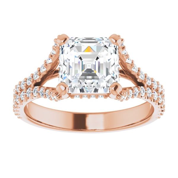 Cathedral Engagement Ring Image 3 Javeri Jewelers Inc Frisco, TX