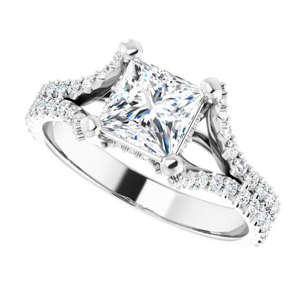 Cathedral Engagement Ring Image 5 Javeri Jewelers Inc Frisco, TX