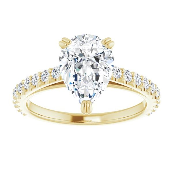 Accented Engagement Ring Image 3 House of Silva Wooster, OH