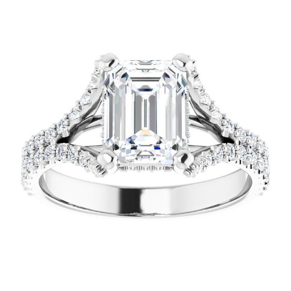Cathedral Engagement Ring Image 3 Minor Jewelry Inc. Nashville, TN