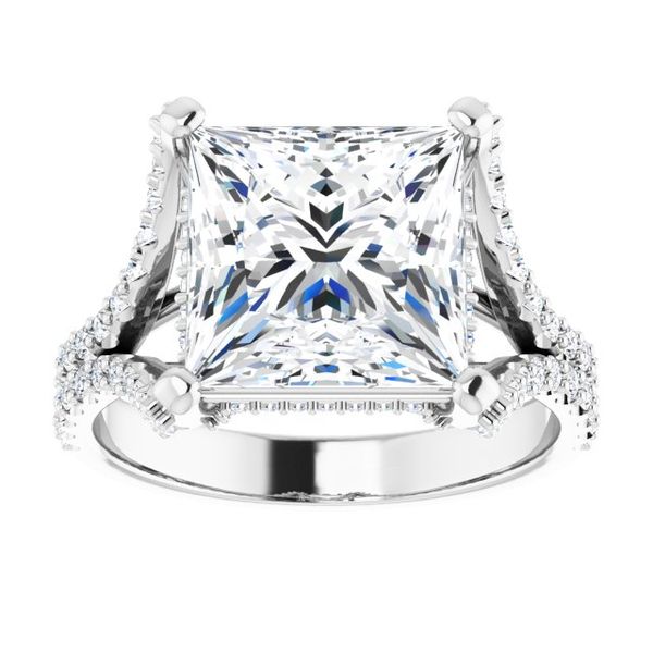 Cathedral Engagement Ring Image 3 Maharaja's Fine Jewelry & Gift Panama City, FL