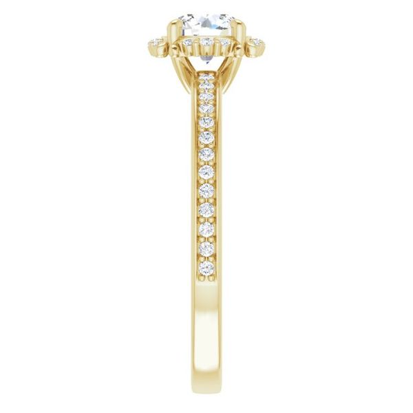 Halo-Style Engagement Ring Image 4 Maharaja's Fine Jewelry & Gift Panama City, FL