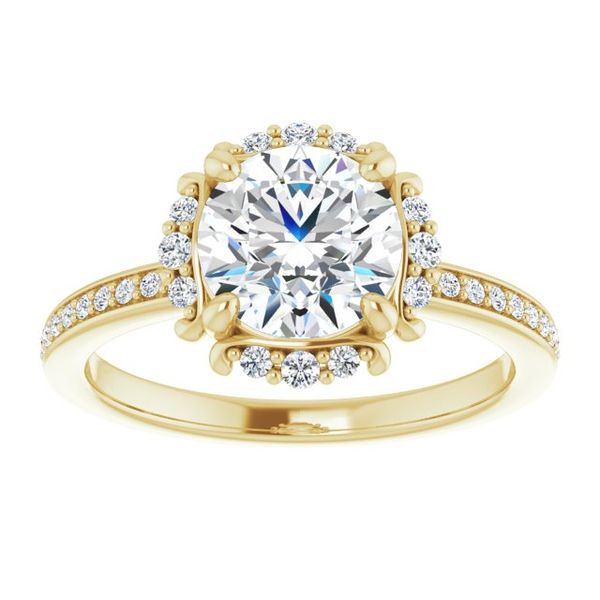 Halo-Style Engagement Ring Image 3 Victoria Jewellers REGINA, SK