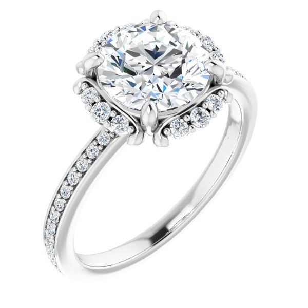 Halo-Style Engagement Ring Leitzel's Jewelry Myerstown, PA