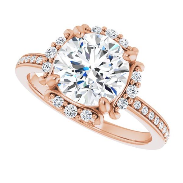 Halo-Style Engagement Ring Image 5 Maharaja's Fine Jewelry & Gift Panama City, FL