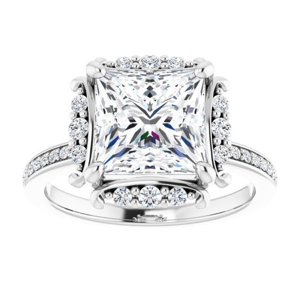 Halo-Style Engagement Ring Image 3 Javeri Jewelers Inc Frisco, TX